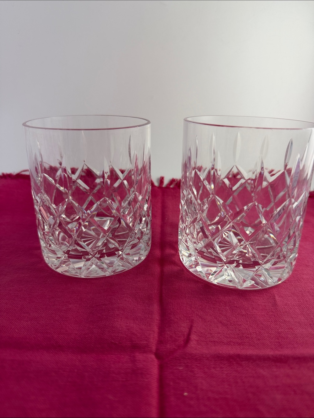 Double Old Fashioned Rosses by Tyrone Crystal Glasses set of 2